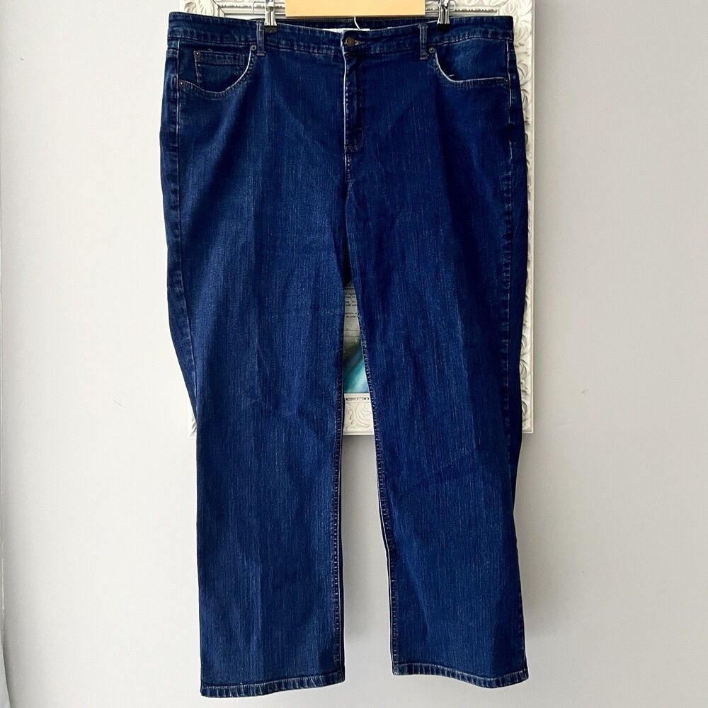 Jones New‎ York Jeans Lexington Straight Women's Size 3X Blue Denim 43W/42 L